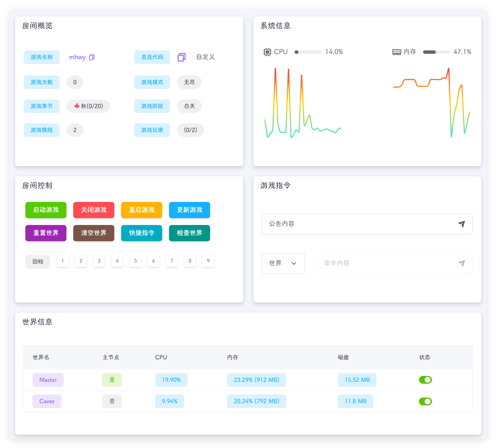 房间控制功能展示